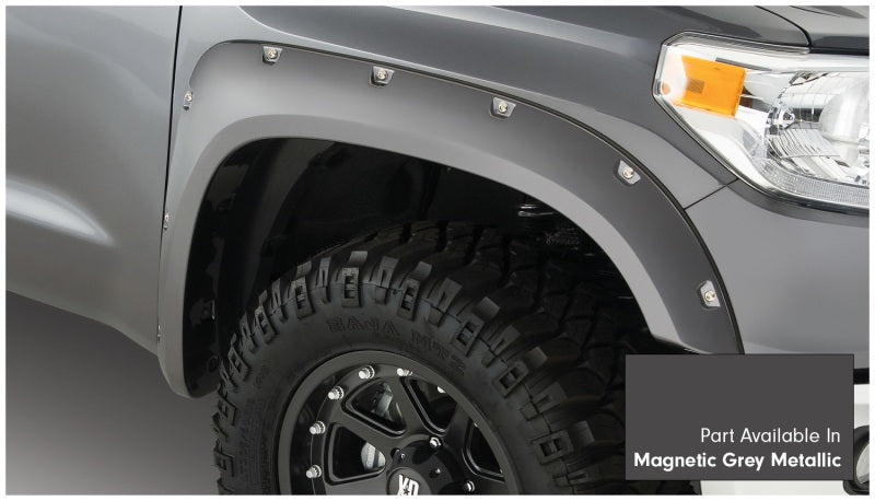 Bushwacker 16-18 Toyota Tundra Fleetside Pocket Style Flares 4pc - Magnetic Grey 30918-63