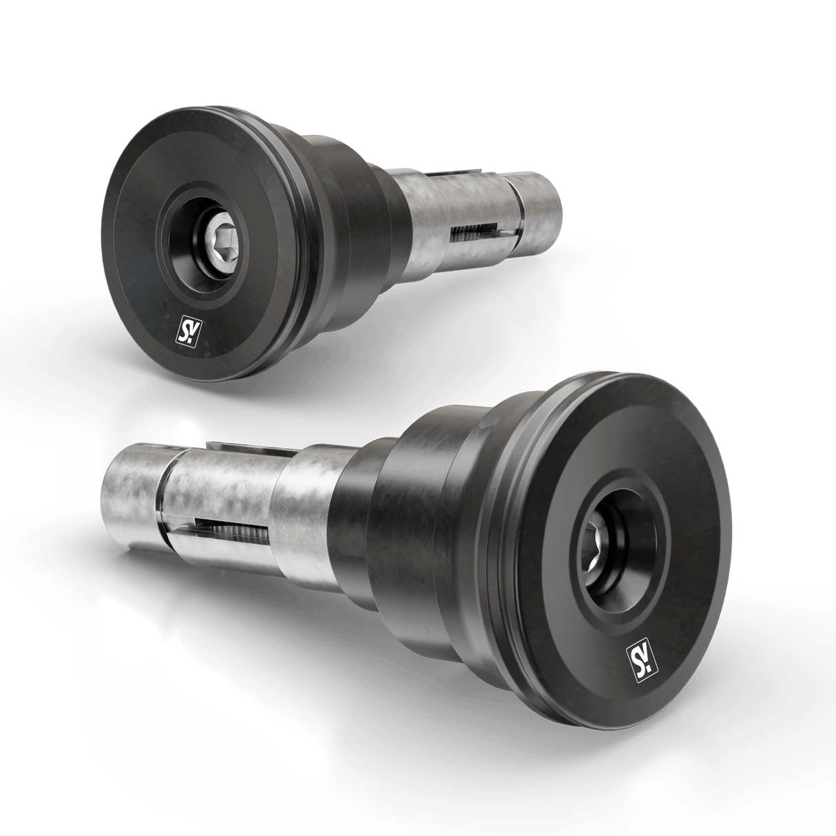 SHIN YO Circula-Ls Bar Ends Pair Black 161-297