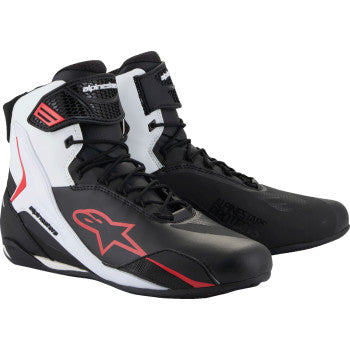 ALPINESTARS Faster-4 Shoes - Black/White/Red - US 7.5 2510425-123-75