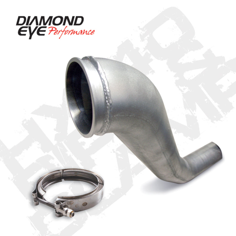 Diamond Eye KIT 4in DWNP HX40 TURBO-DIRECT FLANGE W/ V-Band CLAMP AL DODGE 94-02 221043