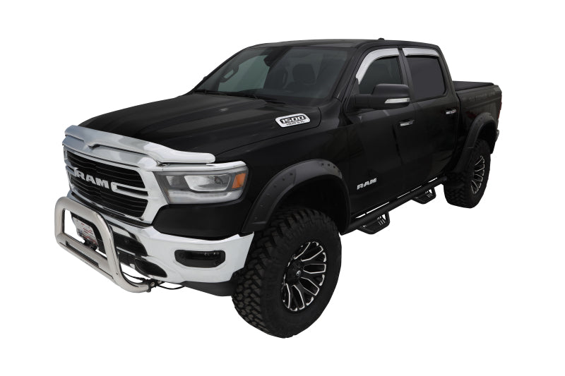 Bushwacker 19-22 Ram 1500 (Excl. Rebel/TRX) 76.3 & 67.4in Bed DRT Style Flares 4pc - Blk / Smooth 50934-02