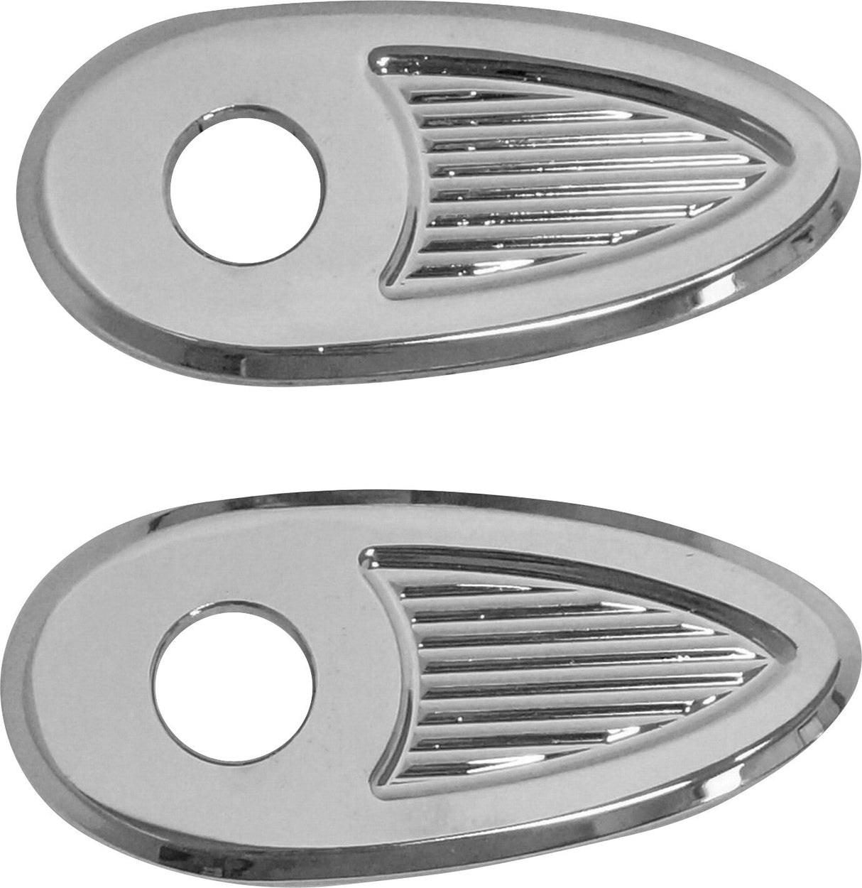 KODLIN USAFender Struts Rear Indicator Adaptors / Cover Plates ChromeK68485