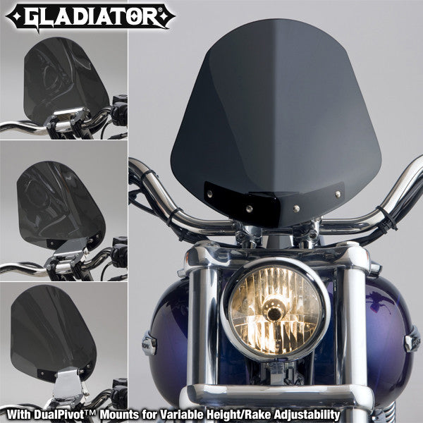 NATIONAL CYCLEGladiator Windshield W/Chrome Mounts (Dark Tint)N2701
