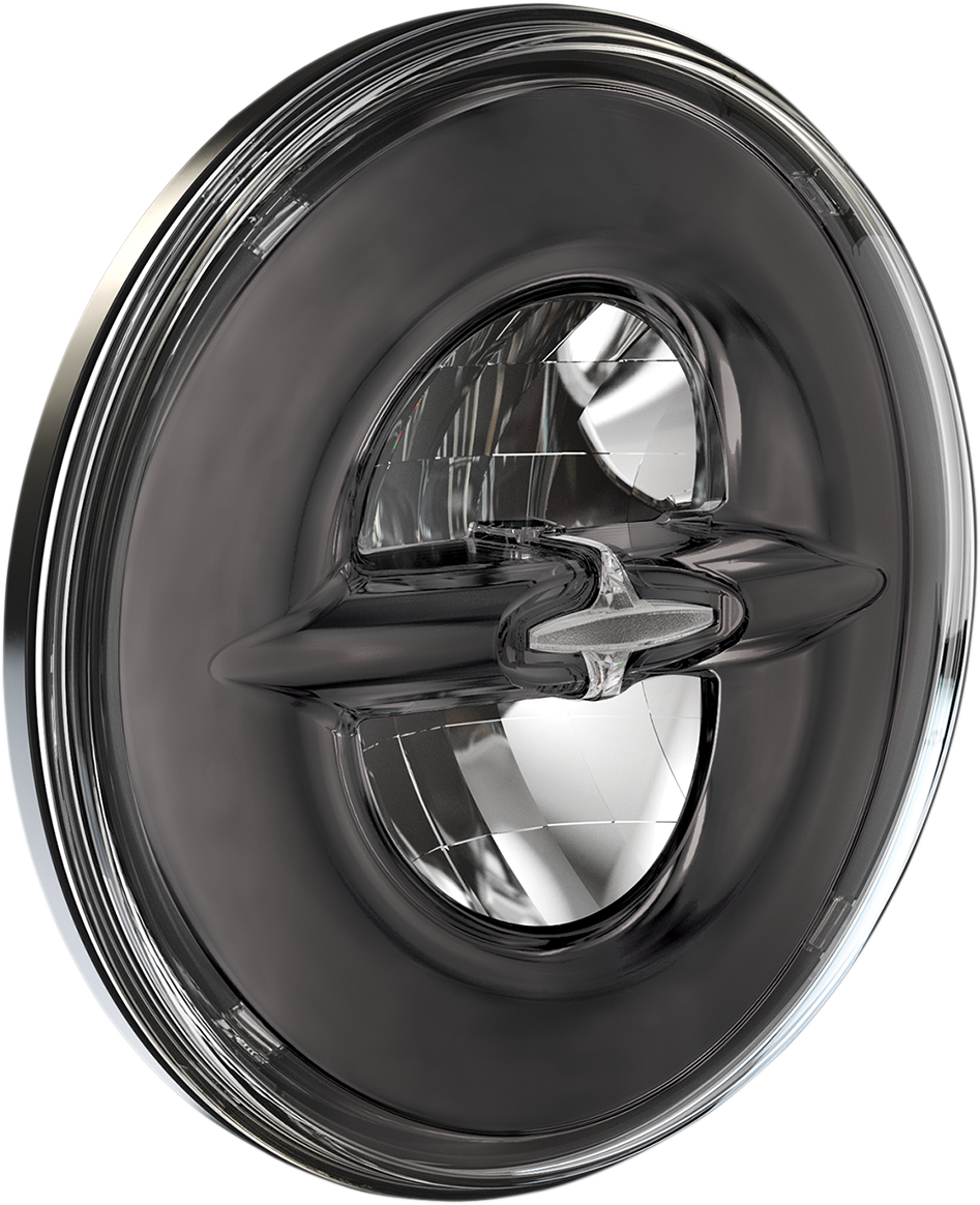 DRAG SPECIALTIES Faro LED estilo reflector de 7" - Cromo oscuro ACT CROMO OSCURO NO NEGRO 556214