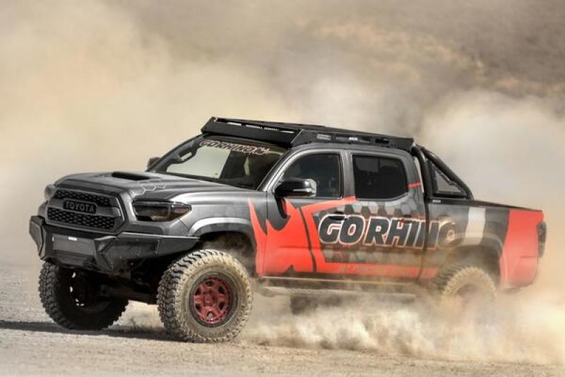 Go Rhino 16-23 Toyota Tacoma DC Ceros Low Profile Roof Rack - Tex. Blk 5933000T