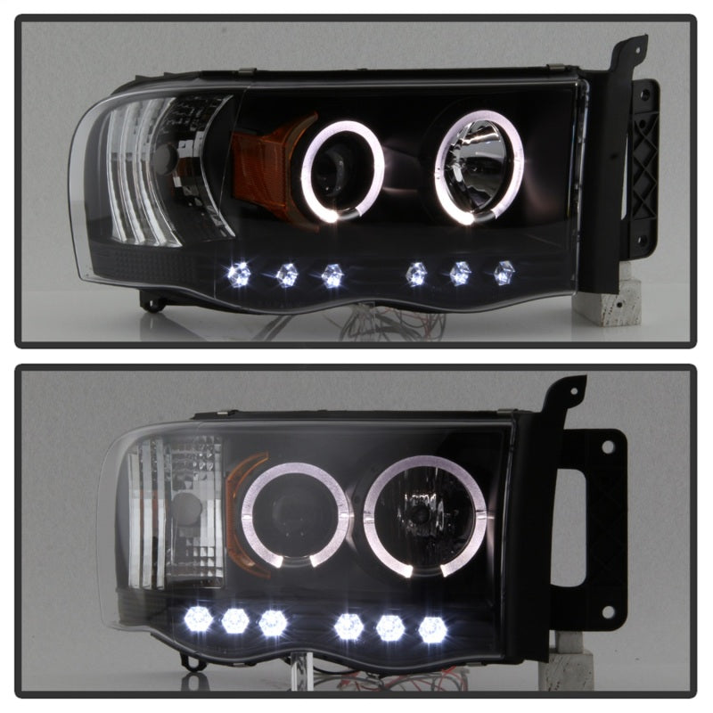 Spyder Dodge Ram 1500 02-05/Ram 2500 03-05 Projector Headlights LED Halo LED Blk PRO-YD-DR02-HL-BK 5009975