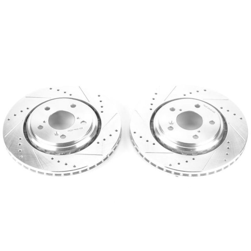 Power Stop 17-19 Acura MDX Front Evolution Drilled & Slotted Rotors - Pair JBR1590XPR