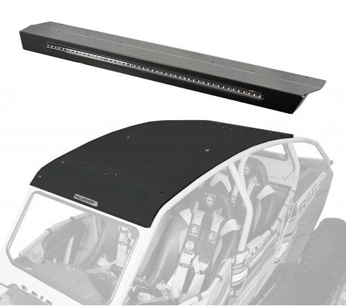 PRO ARMOR Asylum Rear Wing W/ Lightbar Solar Black P144R123SLR
