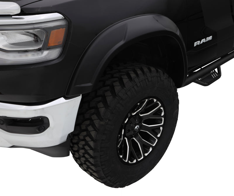 Bushwacker 19-22 Ram 1500 (Excl. Rebel/TRX) 76.3 & 67.4in Bed DRT Style Flares 4pc - Blk / Smooth 50934-02