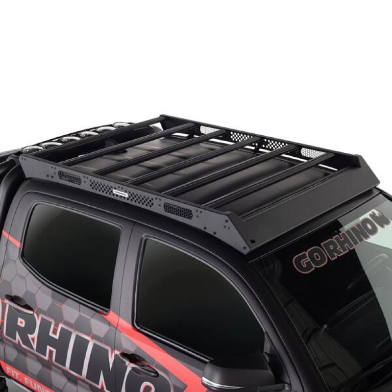 Go Rhino 16-23 Toyota Tacoma DC Ceros Low Profile Roof Rack - Tex. Blk 5933000T