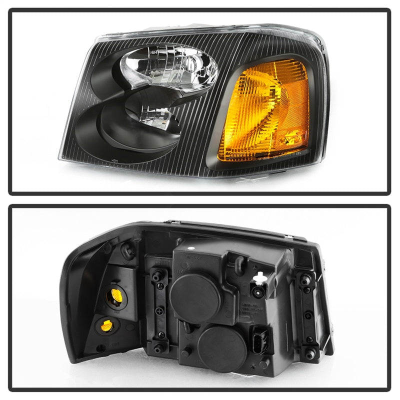 xTune 02-09 GMC Envoy OEM Style Headlights - Black (HD-JH-GEN02-AM-BK) 9042652