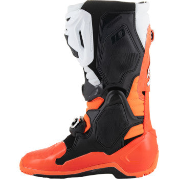 ALPINESTARS Tech 10 Enduro Boots - Fluorescent Orange/Black/White - US 8 2010025-4512-8