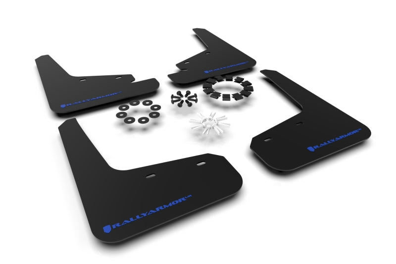 Rally Armor 20-21 Tesla Model Y UR Black Mud Flap w/ Blue Logo MF72-UR-BLK/BL