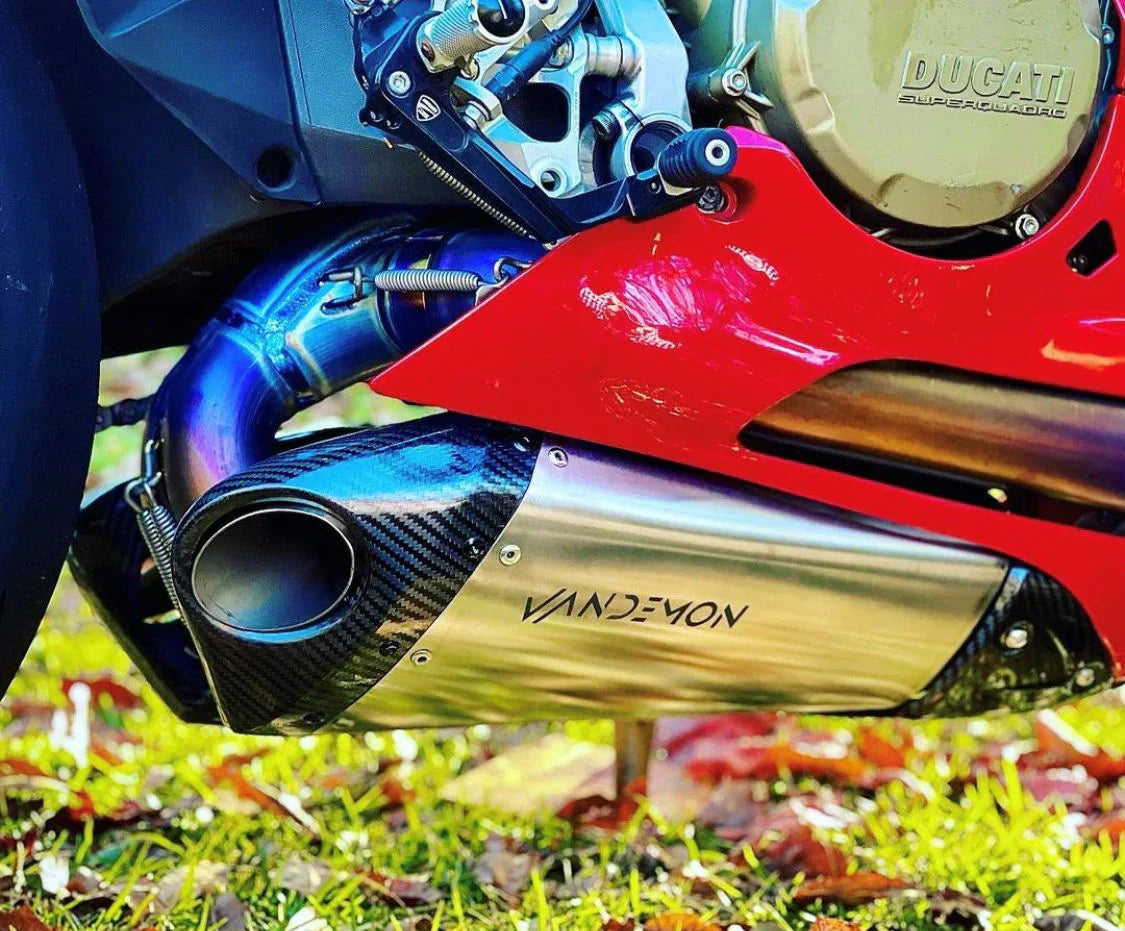 Vandemon Ducati Panigale 899,959,1199,1299 Titanium Belly Exhaust System 2011-18 DUC129TIEXBELA VA-122