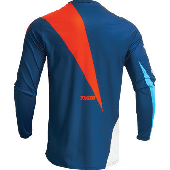 THOR Youth Sector Edge Jersey - Navy/Orange - 2XS 2912-2239
