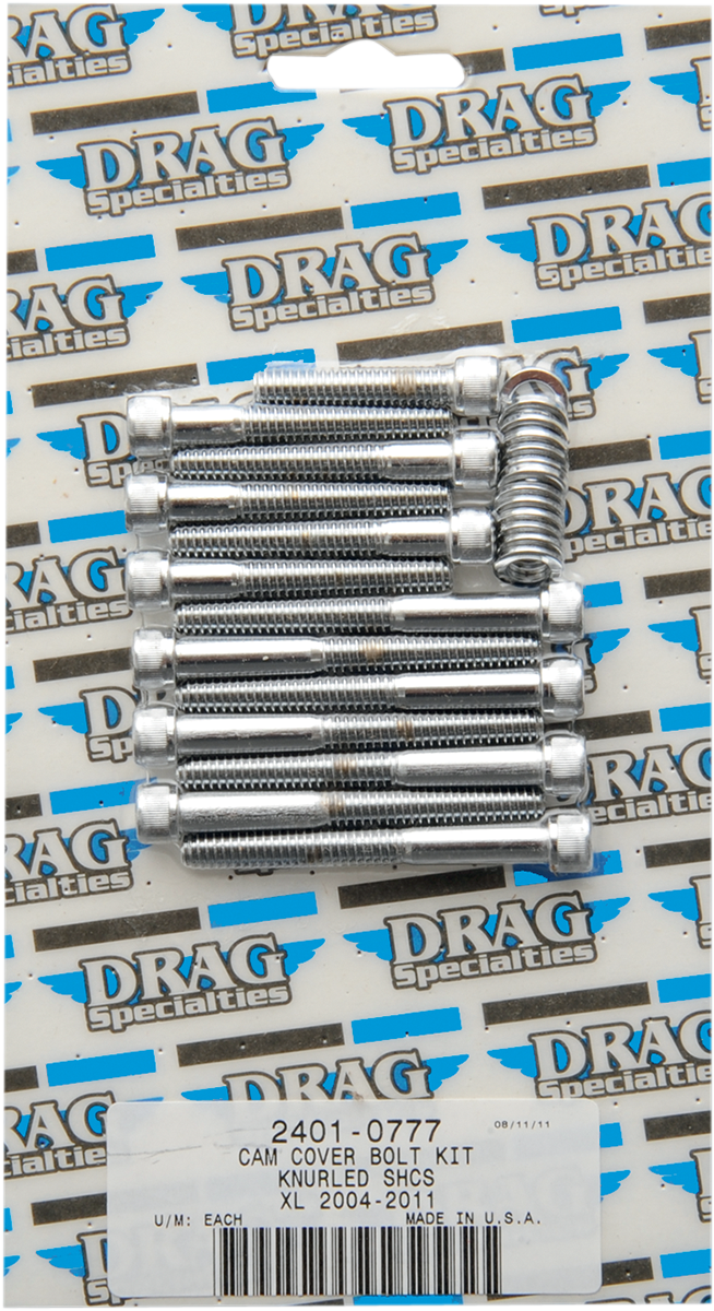 DRAG SPECIALTIES Kit de pernos de cubierta de árbol de levas moleteados - XL MK687