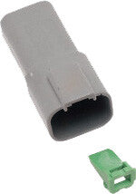 NAMZ CUSTOM CYCLE4-Wire Grey Deutsch Rcptcl & Wdglck Hd# 72124-94gyDR-4G