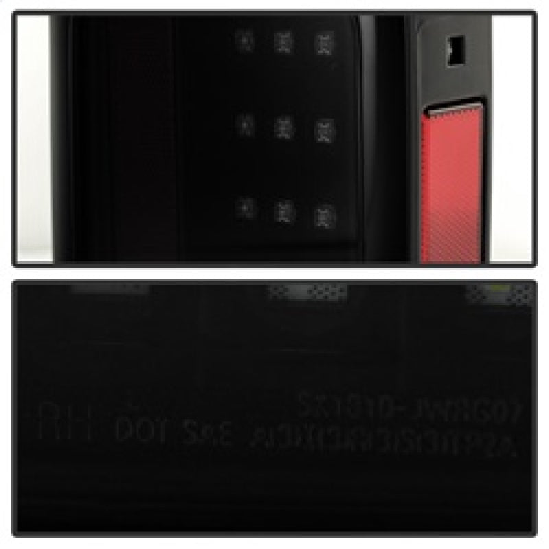 Spyder Jeep Wrangler 07-15 LED Tail Lights Black Smoke ALT-YD-JWA07-LED-BSM 5079978