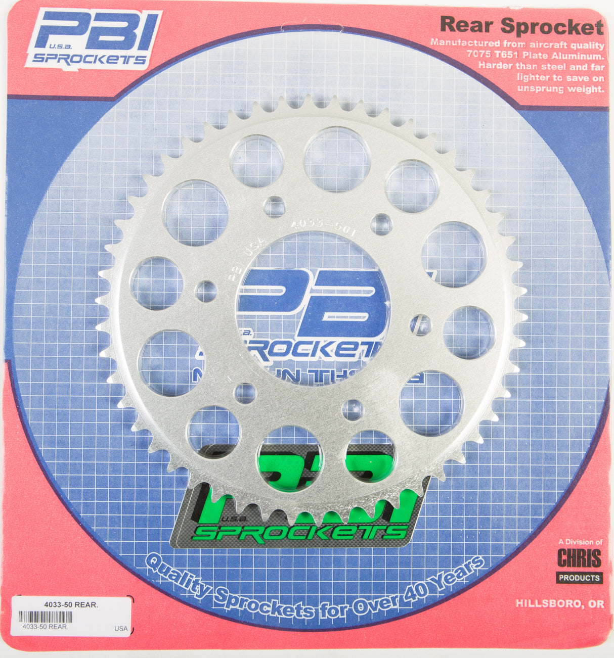 PBIRear Sprocket Aluminum 50t-428 Kaw4033-50-2