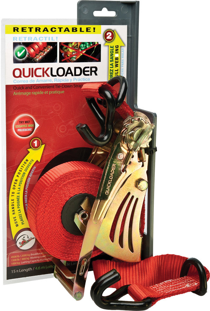 QUICKLOADER Tiedown Red 4500lb 15' QL450003