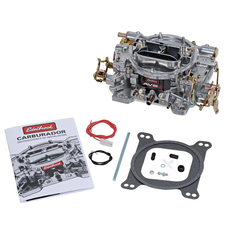 Edelbrock AVS2 500 CFM Carburetor w/Manual Choke Satin Finish (Non-EGR) 1902