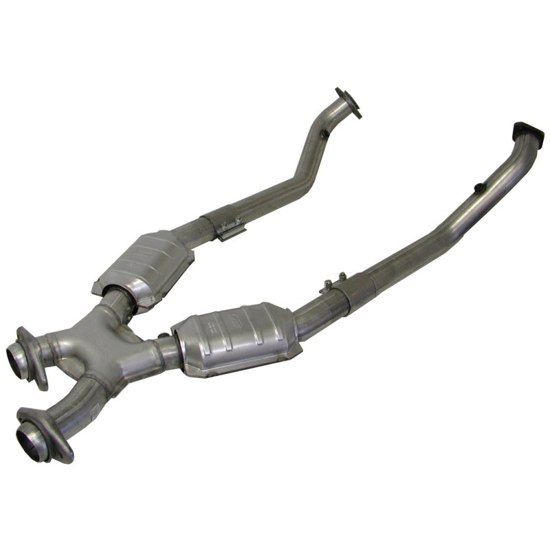 BBK 94-95 Mustang 5.0 High Flow X Pipe With Catalytic Converters - 2-1/2 1663
