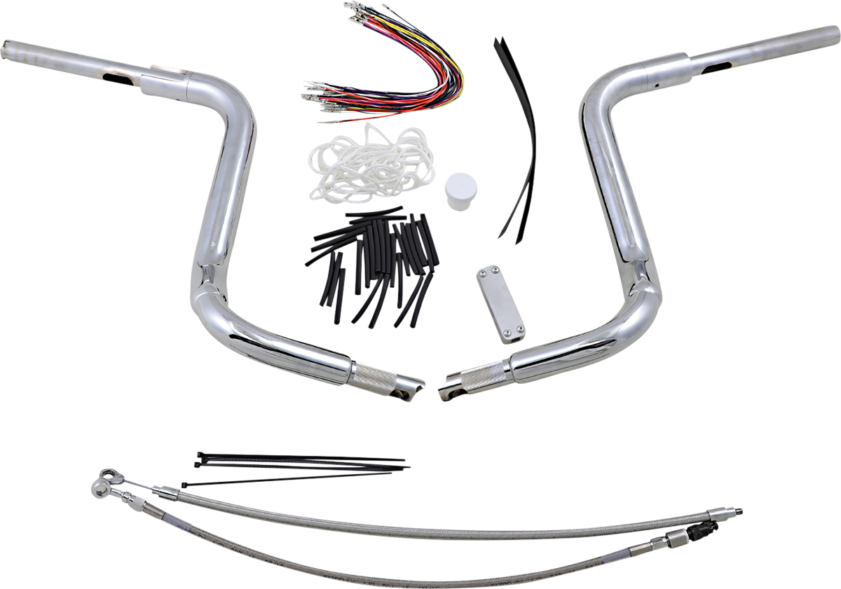 FAT BAGGERS INC. Handlebar Kit - Rounded Top - 14" - Chrome 809414