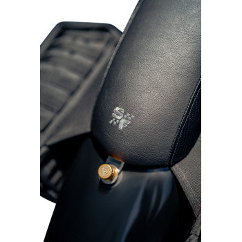SLYFOX Slyfox Seat - Gray Logo - Black Vinyl w/ Slipstop - Carbon Fiber - XL 4684B-slyfox