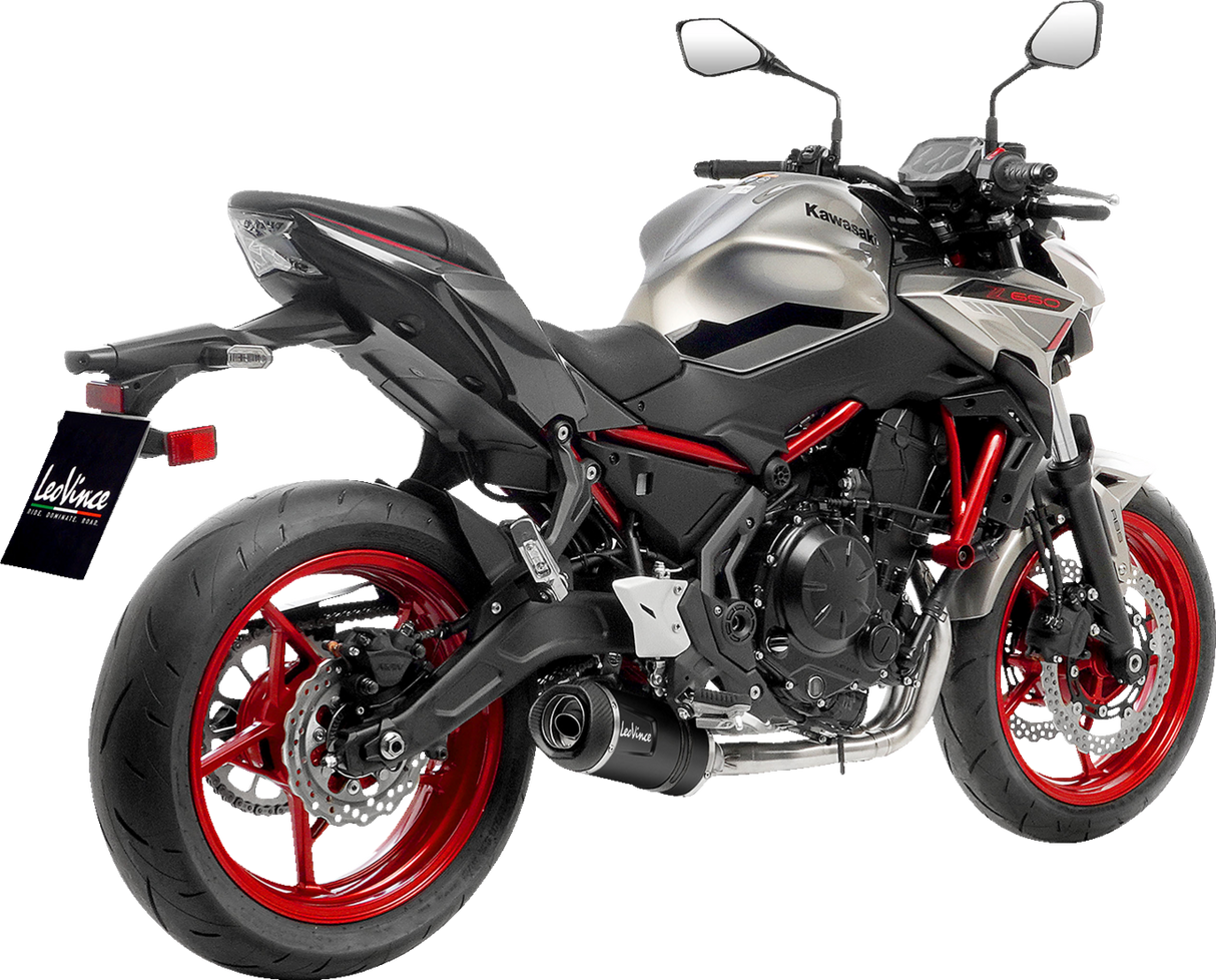 LEOVINCE LV One EVO Slip-On Muffler -Z 650 RS /Versys 650 Black 2021-2023 14379EBN