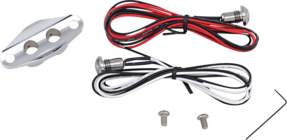 Interruptores DRAG SPECIALTIES - Botón doble - Cromo 370494