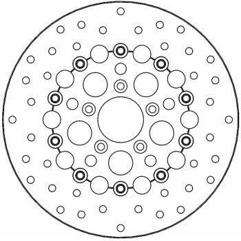 MOTO-MASTER Brake Rotor - Front - Kingman 112308-PU