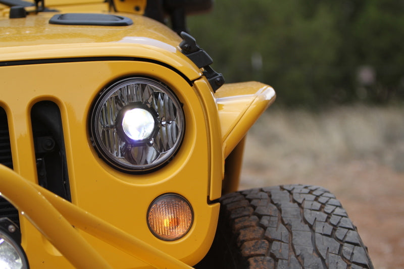 KC HiLiTES 07-18 Jeep JK (Not for Rubicon/Sahara) 7in. Gravity LED Pro DOT Headlight (Pair Pack Sys) 42341