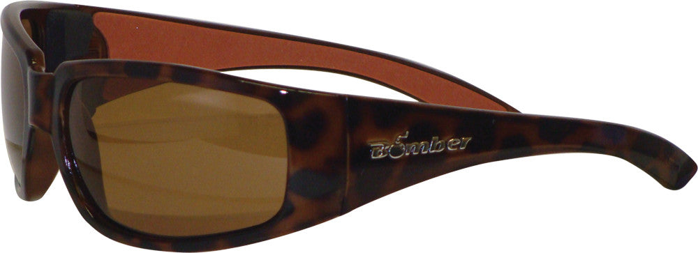 BOMBER Stink-Bomb Polarized Eyewear Tortoise W/Smoke Lens STP102