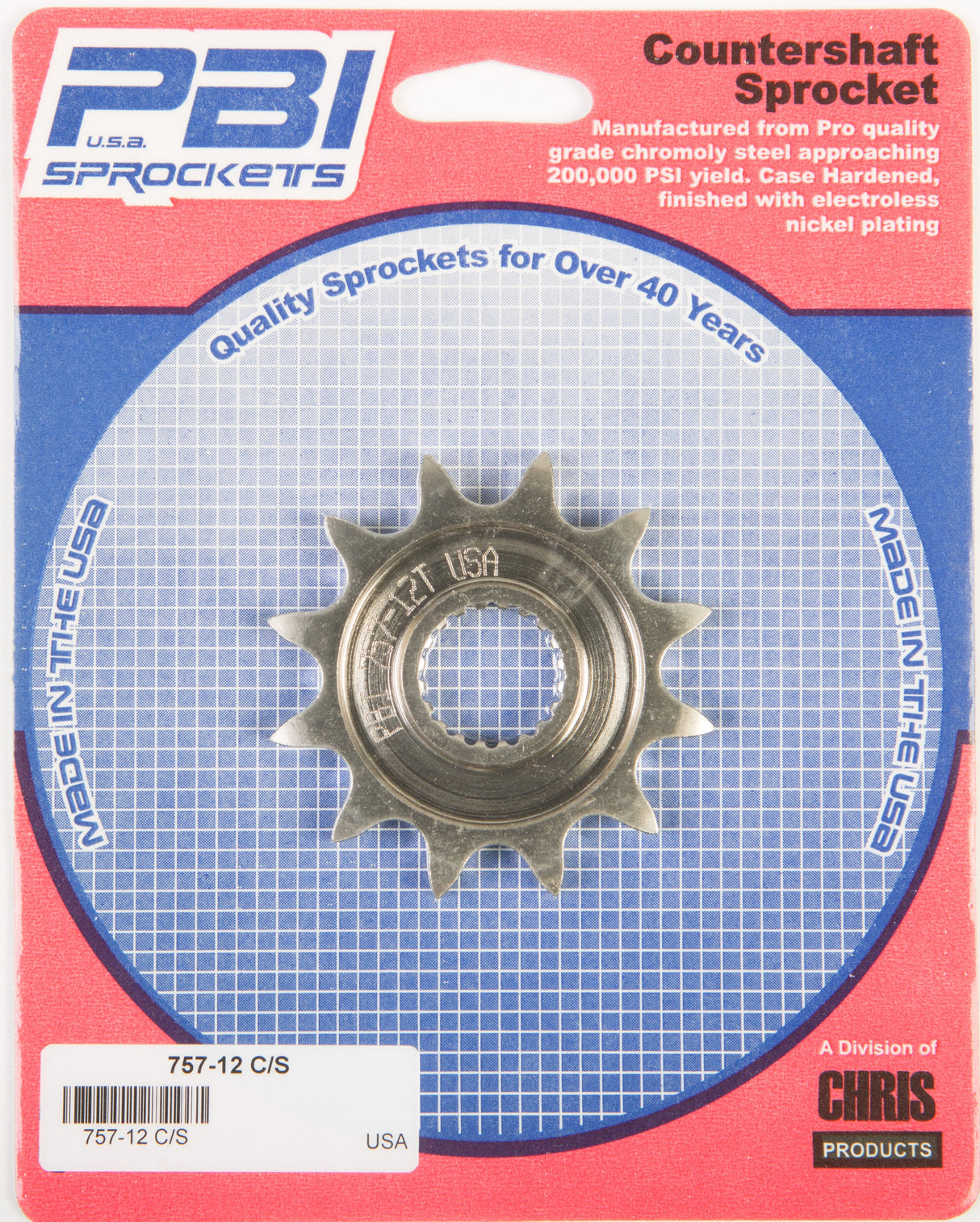 PBIFront Cs Sprocket Steel 12t-520 Yam757-12