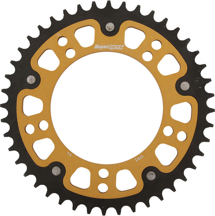 SUPERSPROX Rear Stealth Sprocket Alu/Stl 44t-520 Gld Hay/Suz/Tri RST-1793-44-GLD