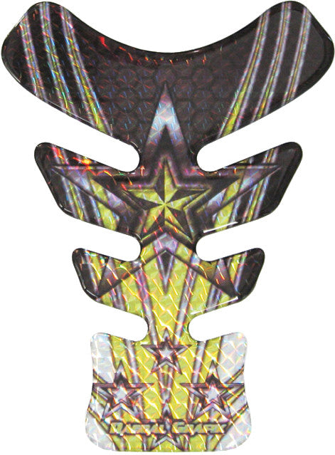 RASCAL GRAFIK Mini Tank Pad Metal Flake Stars Silver/Yellow/Black RA38944