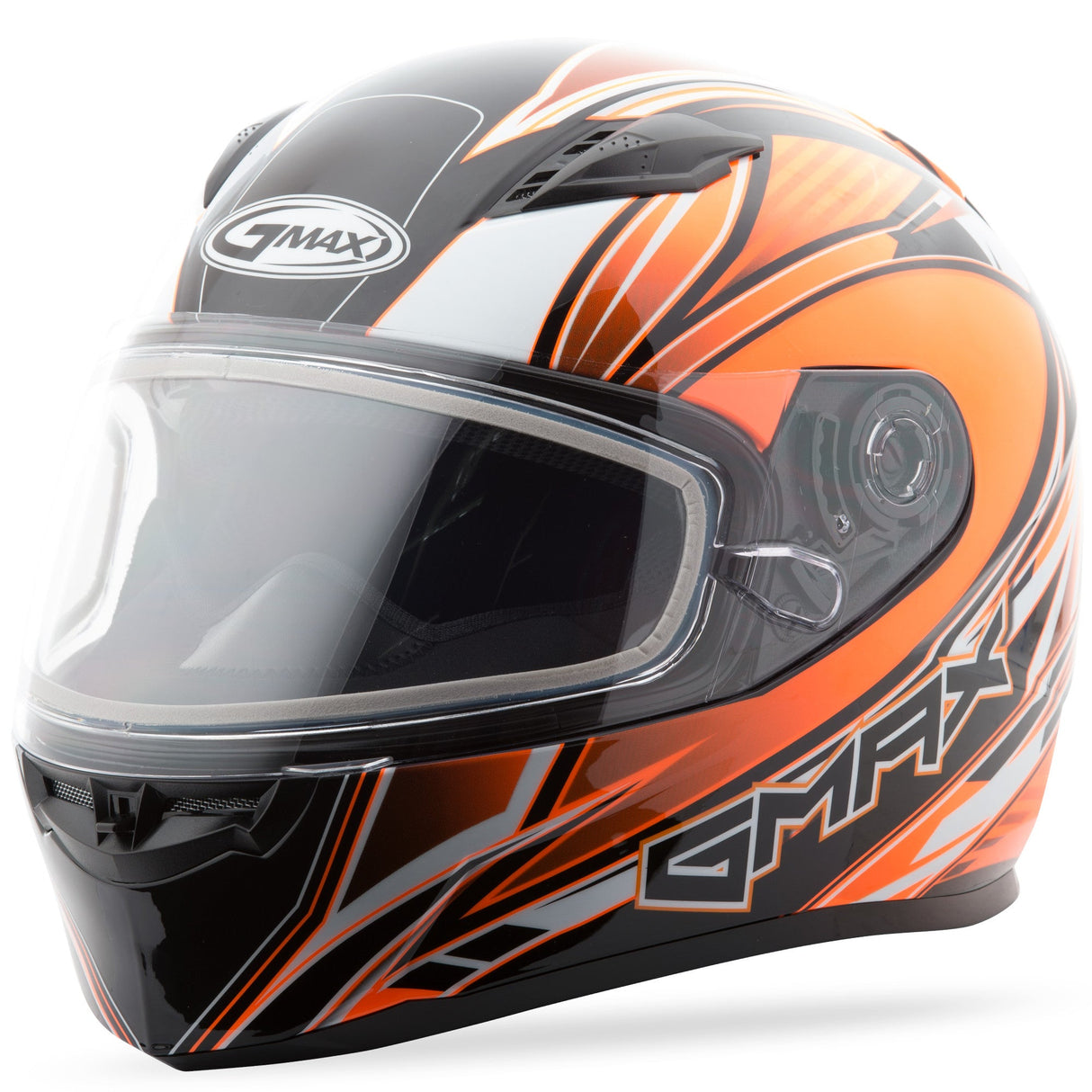 GMAX Ff-49 Snow Helmet Sektor Hi-Vis Orange/ White/Black S G2491694 TC-26