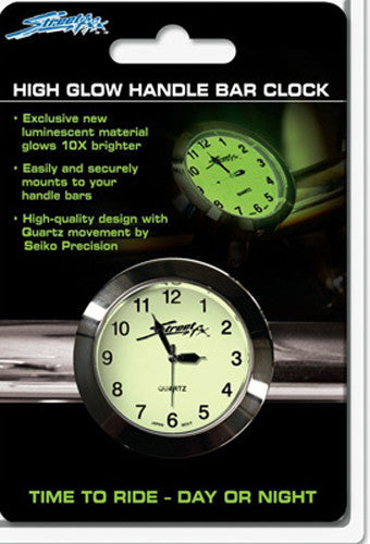 STREETFX Superglow Handlebar Clock (Chrome) 1045902