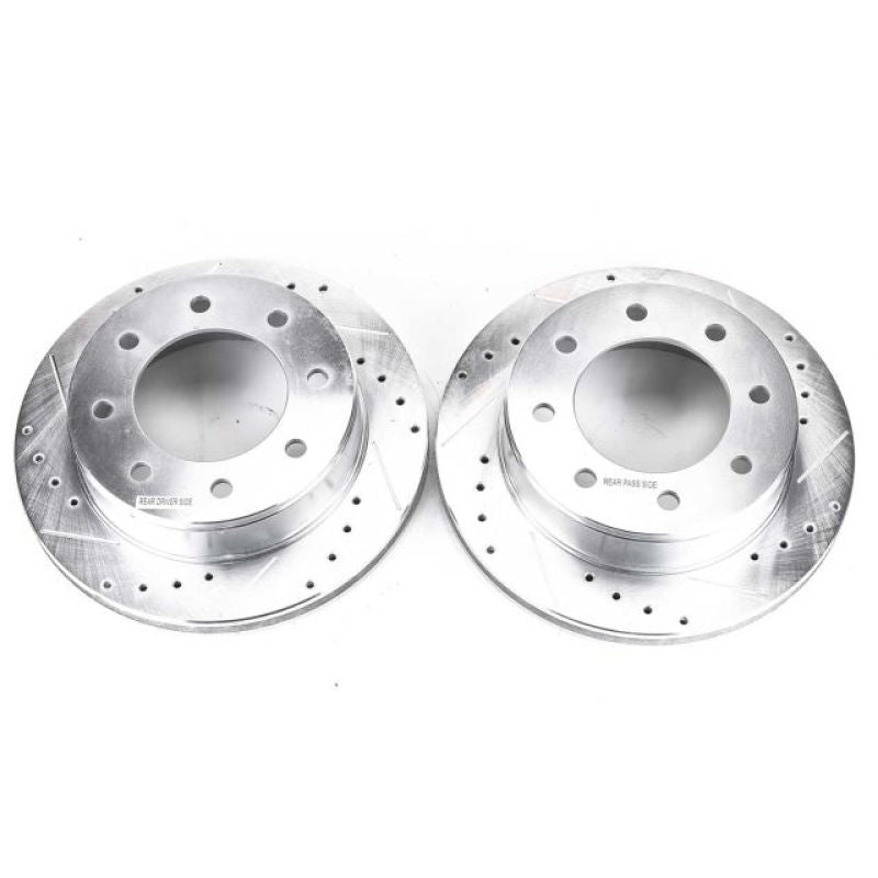 Power Stop 03-19 Chevrolet Express 2500 Rear Evolution Drilled & Slotted Rotors - Pair AR8643XPR