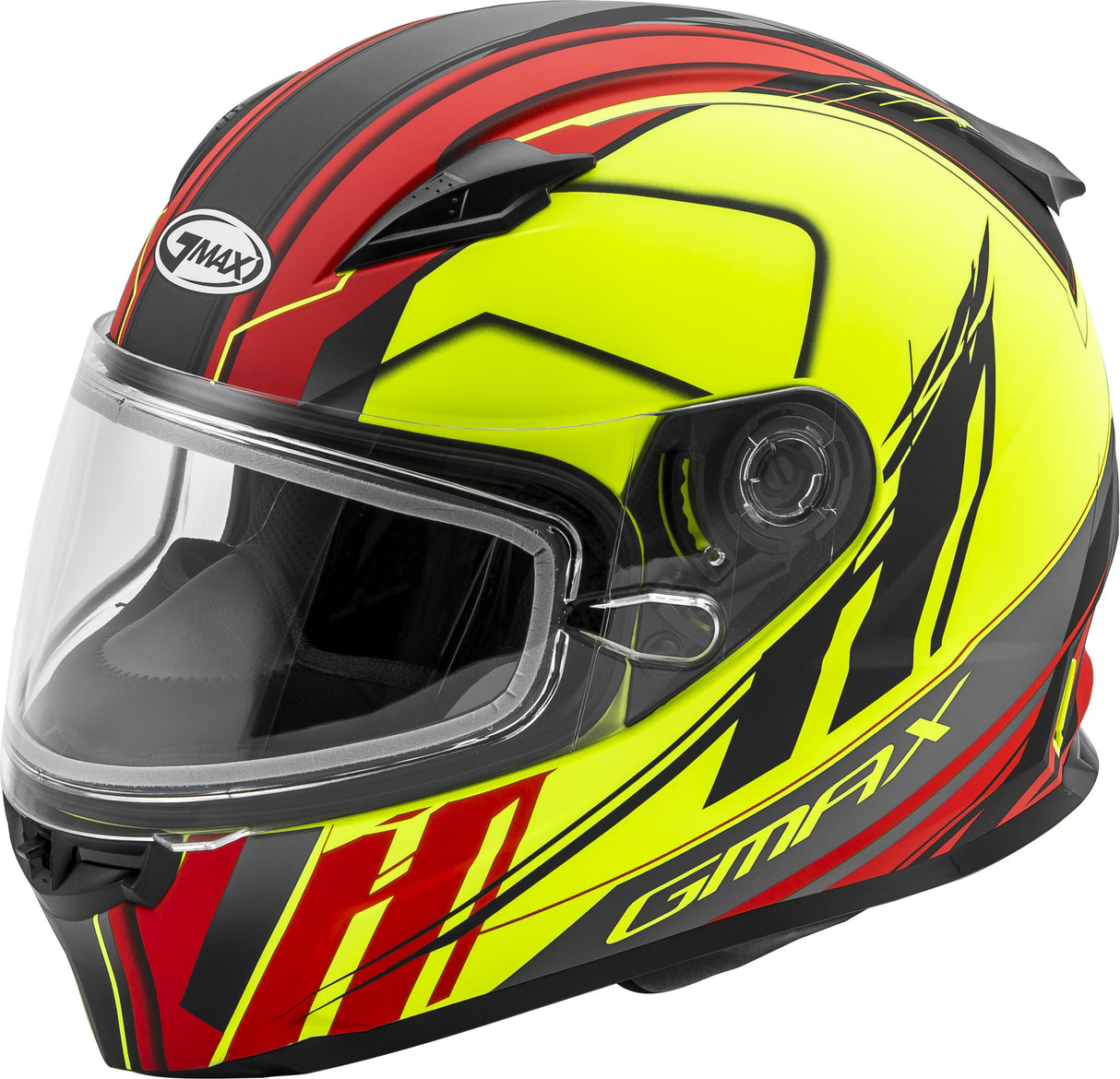 GMAX Youth Gm49y Rogue Snow Helmet Matte Hi-Vis/Red Yl G24910602