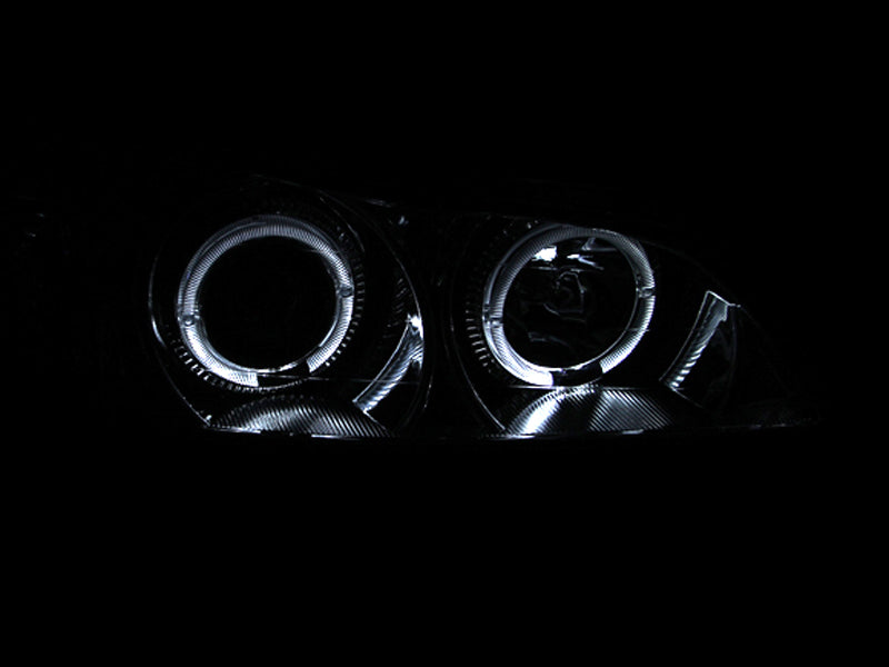 ANZO 2000-2004 Infiniti I30 Projector Headlights w/ Halo Chrome 121078