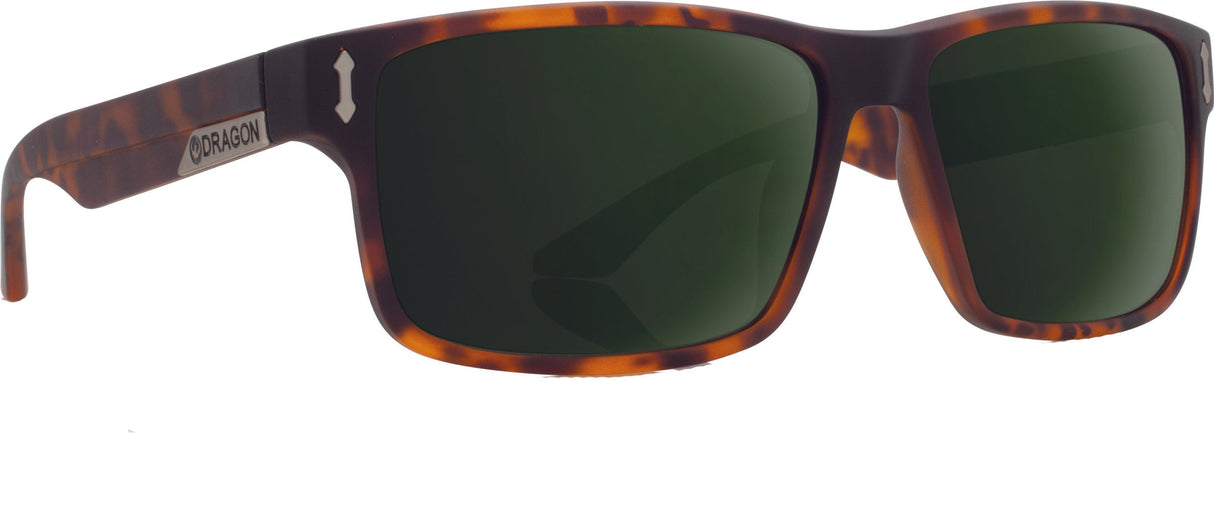 DRAGON Count Sunglasses Matte Tortoise W/G15 Green Lens 270745815226