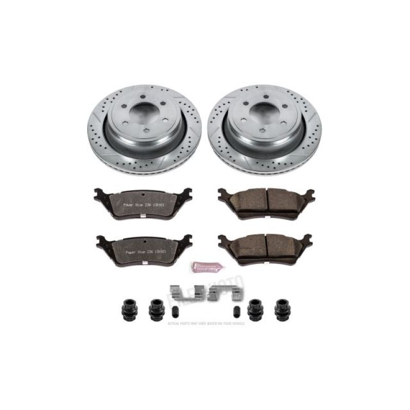 Power Stop 12-18 Ford F-150 Rear Z36 Truck & Tow Brake Kit K6271-36