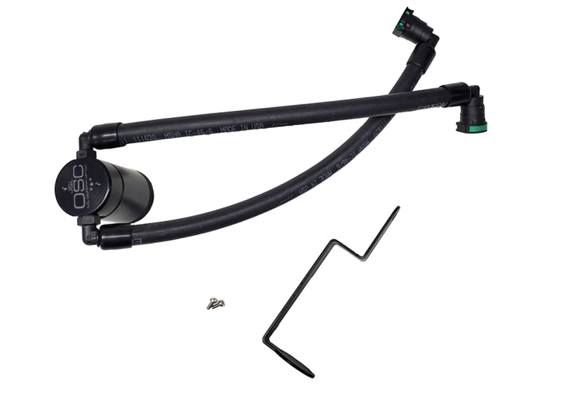 J&L 2021-2023 Ford Bronco 1.5L EcoBoost Passenger Side Oil Separator 3.0 - Black Anodized 3043P-B