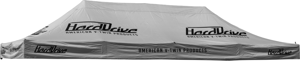 HARDDRIVE Canopy Grey With Logo 10' X 20' Replacment Top 810-9894