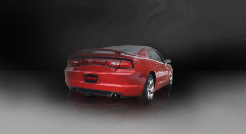 Corsa 11-13 Dodge Charger R/T 5.7L V8 Black Xtreme Cat-Back Exhaust 14522BLK