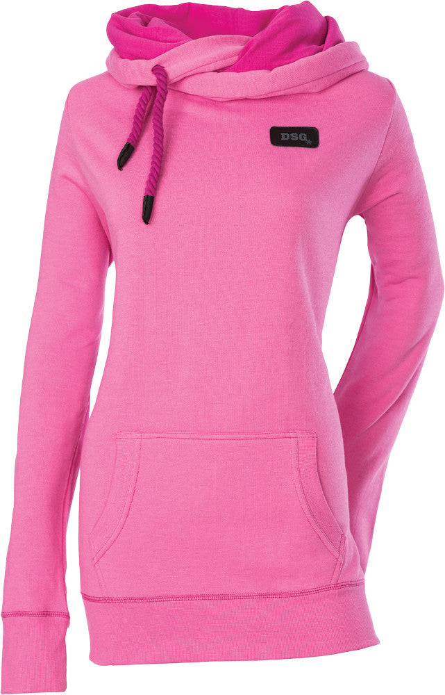 DSG Side Tie Hoodie Heather Sm Pink 97319