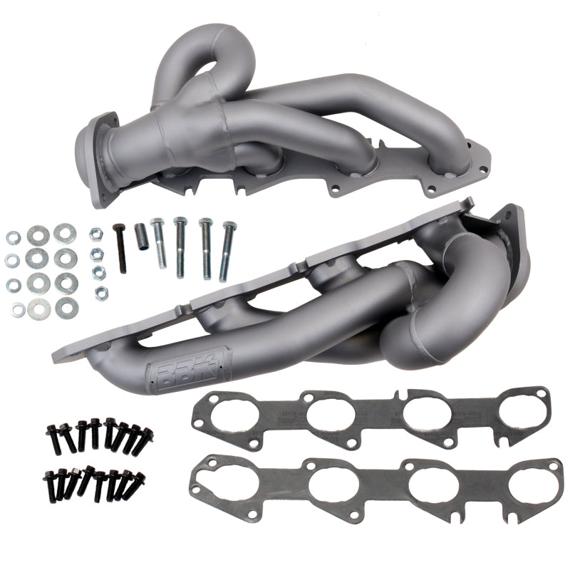 BBK 14-18 GM Truck 5.3/6.2 1 3/4in Shorty Tuned Length Headers - Titanium Ceramic 4047