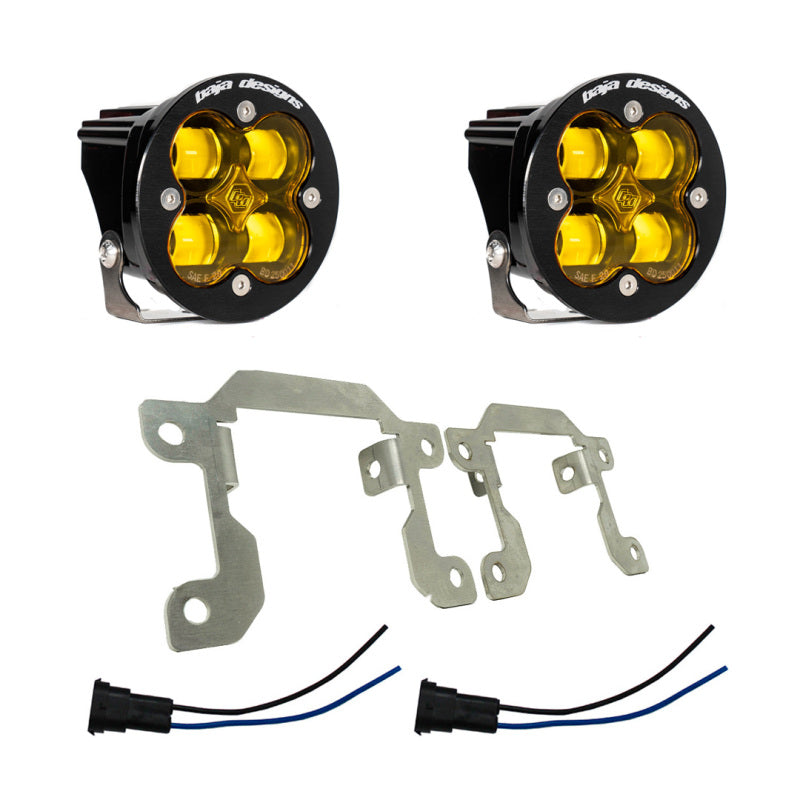 Baja Designs Ford/Subaru SAE Squadron Fog Light Pocket Kit - Amber 447725