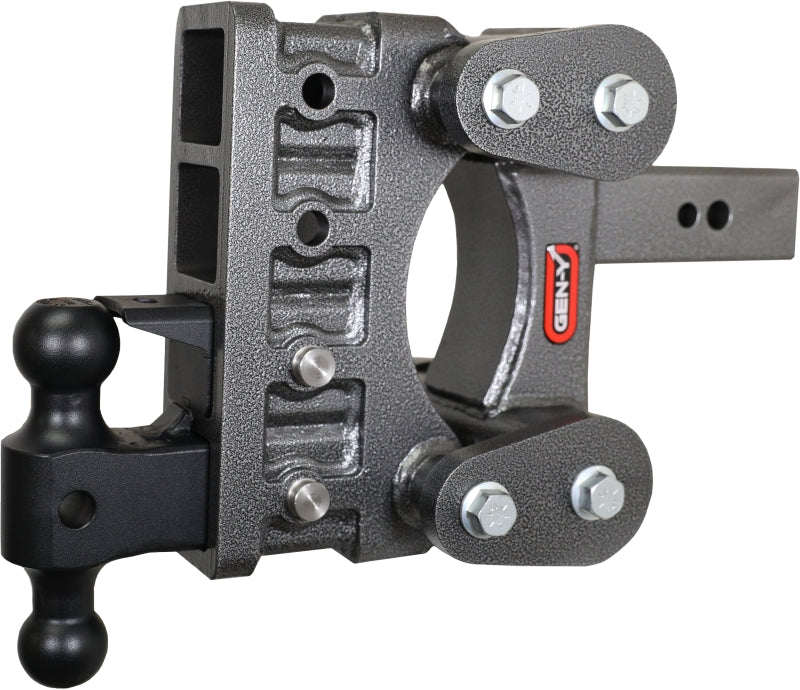 Gen-Y The Boss Torsion-Flex 2.5in Shank 6in Drop 3500lb Hitch w/GH-0161 Dual-Ball/Pintle Lock GH-2124